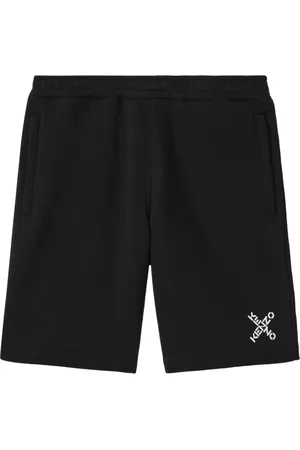 Kenzo Korte broeken, Heren, Zwart, S, Katoen, Sport Little X Shorts