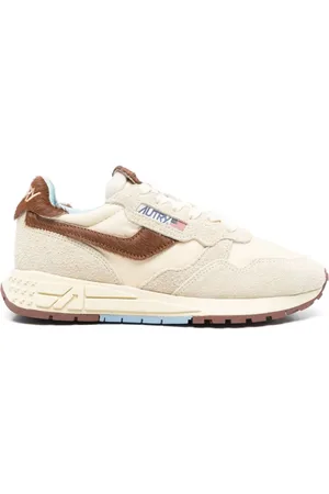 Autry Schoenen, Dames, , 36 EU, Leer, Lace-Up Sneakers met Rubberen Zool