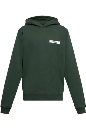 Jacquemus Sweatshirts & Hoodies, Heren, Groen, M, Katoen, Gros Grain Hoodie