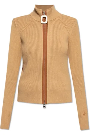 J.W.Anderson Truien, Dames, , M, Katoen, Geribbelde cardigan