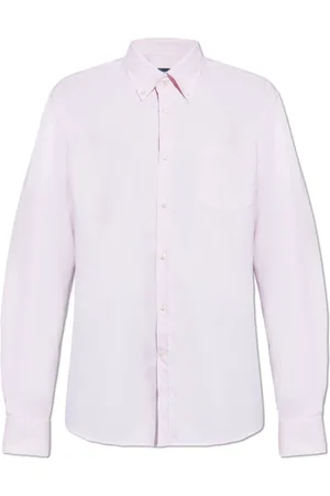 Paul & Shark Overhemden, Heren, Roze, 4Xl, Katoen, Katoenen overhemd met zak