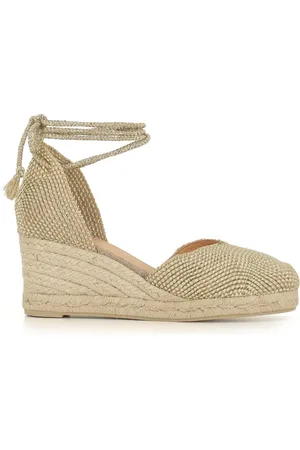 Castaner Schoenen, Dames, Geel, 36 EU, Jute, Naakte Espadrilles met Jute Zool