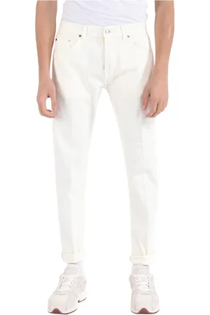 Dondup Jeans, Heren, Wit, W38, Katoen, Iconische 5-pocket jeans gemaakt in Italië