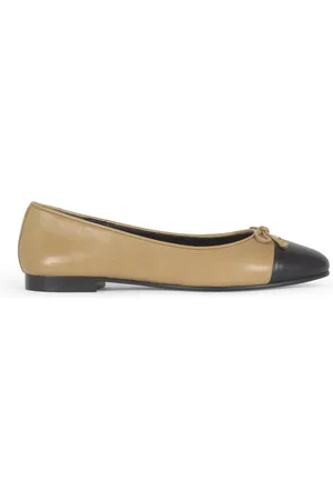 Tory Burch Schoenen, Dames, Bruin, 39 EU, Leer, Bow Ballerina`s