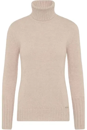 Kiton Truien, Dames, Bruin, S, Kasjmier, Zachte Kasjmier Trui met Hoge Hals