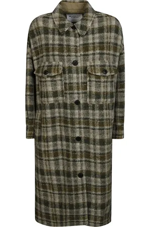 Isabel Marant Mantels, Dames, Veelkleurig, S, Wol, Fontizi GB Wollen Jas