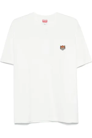 Kenzo Tops, Heren, Wit, S, Katoen, T-Shirt