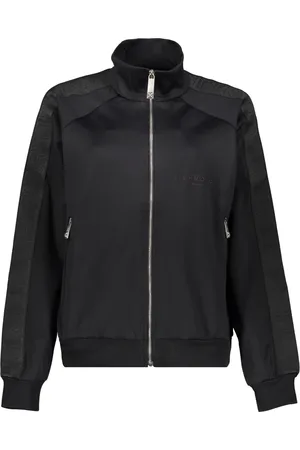 John Richmond Sweatshirts & Hoodies, Dames, Zwart, S, Katoen, Logo Band Full Zip Hoodie