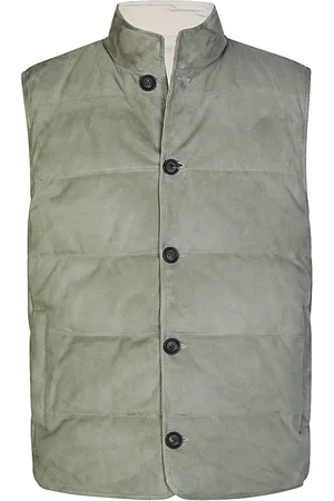 ELEVENTY Jassen, Heren, Groen, L, Katoen, Reversible Vest