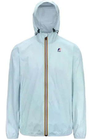 K-Way Jassen, Dames, Blauw, 2Xs, Nylon, Heldere Blauwe Waterdichte Winddichte Jas