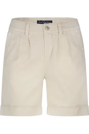 Red Button Korte broeken, Dames, , S, Linnen, Linnen shorts met omslag