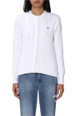 Ralph Lauren Truien, Dames, Wit, L, Stijlvol Vest