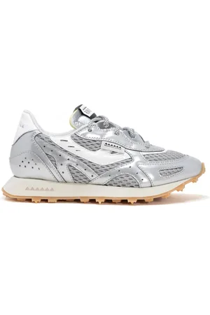 RUN OF Schoenen, Dames, Grijs, 36 EU, Sneaker Satin W