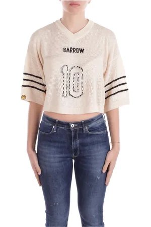 BARROW Truien, Dames, , S, Katoen, Logo Sweater met Geborduurde Achterkant