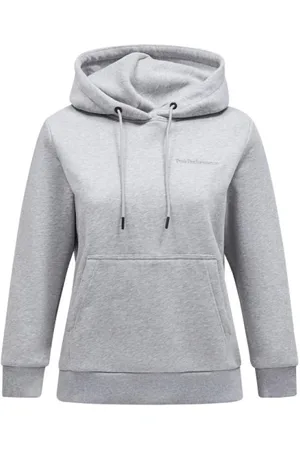 Peak Performance Sweatshirts & Hoodies, Dames, Grijs, XL, Katoen, Original Logo Hoodie