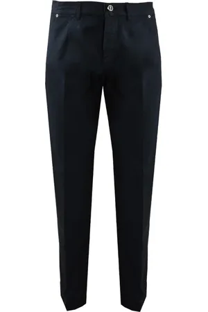 Kiton Broeken, Heren, Blauw, W32, Katoen, Katoenen Zomerbroek