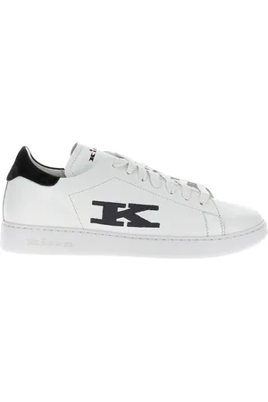 Kiton Schoenen, Heren, Wit, 41 EU, Leer, Leren Flat Sneakers