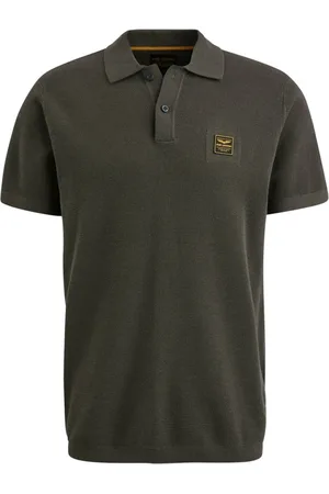 PME Legend™ Tops, Heren, Groen, 2Xl, Katoen, Polo shirt met korte mouwen van katoen