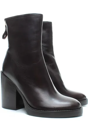 Premiata Schoenen, Dames, Bruin, 36 EU, Leer, Elegante leren enkellaarsjes