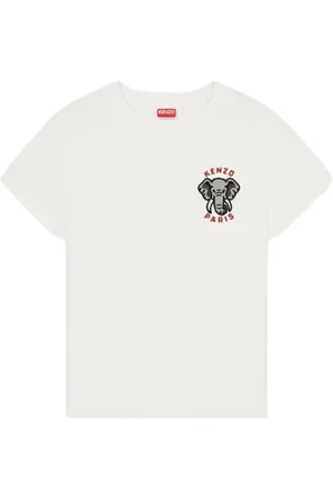 Kenzo Tops, Dames, , L, Katoen, Elephant Crest T-shirt