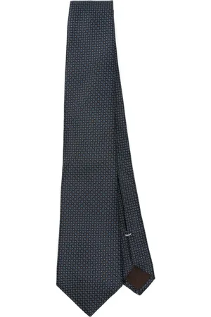 CANALI Accessoires, Heren, Blauw, ONE Size, Luxe Zijden Stropdas Gemaakt in Italië