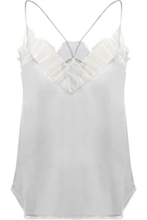 IRO Tops, Dames, Grijs, M, Grijze Kant Bovenkleding Elegant Modern