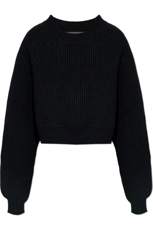 Y-3 Truien, Dames, Zwart, M, Wol, Backless Sweater