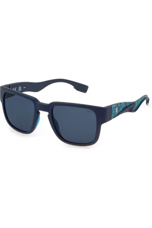 Fila Accessoires, Heren, Blauw, 53 MM, Sportieve en trendy zonnebrillencollectie