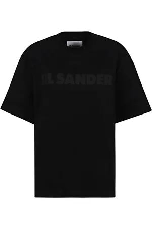Jil Sander Tops, Dames, Zwart, M, Katoen, Zwart T-shirt
