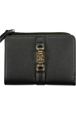 Tommy Hilfiger Accessoires, Dames, Zwart, ONE Size, Polyester, Zwarte Polyester Portemonnee