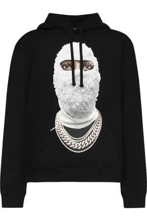 Ih Nom Uh Nit Sweatshirts & Hoodies, Heren, Zwart, M, Katoen, Zwarte katoenen trui met capuchon
