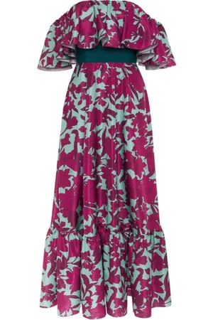 La DoubleJ Kleedjes, Dames, Veelkleurig, S, Organza, Festive Shazam Jurk