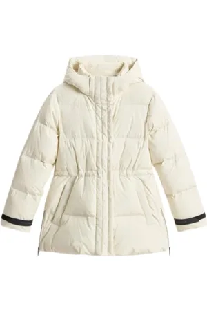 Woolrich Jassen, Dames, Wit, M, Medium Puffer Jacket