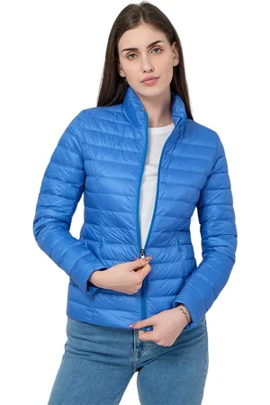 Jott Jassen, Dames, Blauw, L, Leer, Lichtgewicht Tussenjas Ps 23Wdow 02-183