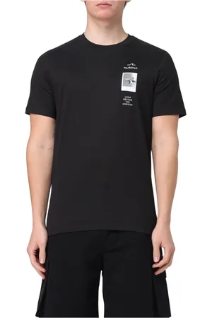 Paul & Shark Tops, Heren, Zwart, S, Katoen, Katoenen Jersey T-Shirt