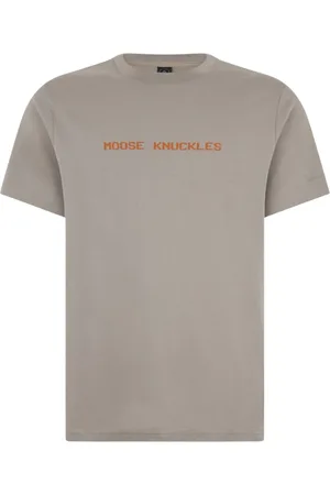 Moose Knuckles Tops, Heren, Grijs, 2Xl, Milton Tee Dusk