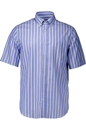 Paul & Shark Overhemden, Heren, Blauw, 3Xl, Katoen, Short Sleeve Shirt Lichtblauw
