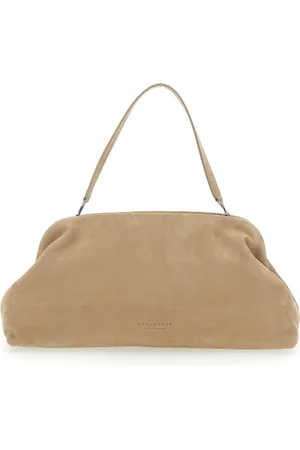 Serafini Tassen, Dames, , ONE Size, Leer, Schoudertas met Logo Letters