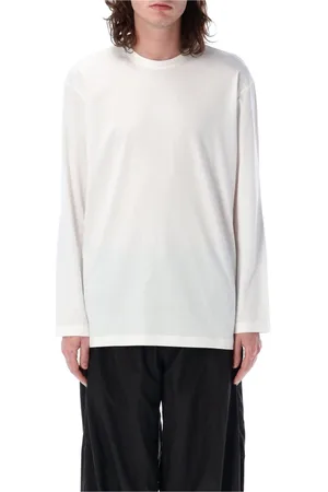 Y-3 Tops, Heren, Wit, M, Katoen, Graphic Logo T-Shirt