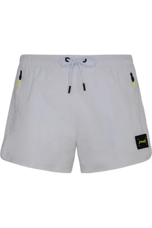 F**K Badkleding, Heren, Wit, S, Polyester, Kort MET Zijspiegels
