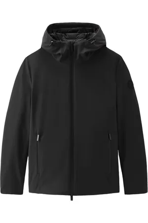 Woolrich Jassen, Heren, Zwart, M, Polyester, Lichtgewicht Jas