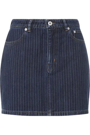 Kenzo Rokken, Dames, Blauw, W26, Katoen, Blauwe Katoenen Rok