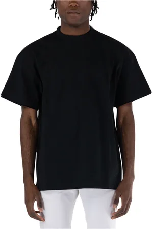 Jil Sander Tops, Heren, Zwart, M, Katoen, Doublelayer T-Shirt