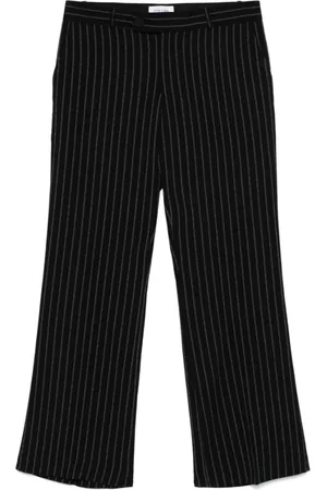 Ernest W. Baker Broeken, Heren, Zwart, L, Zwarte Broek met Riem en Zakken
