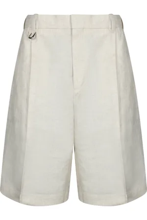 Jacquemus Korte broeken, Heren, , M, Linnen, Bermuda Shorts Wijde Snit