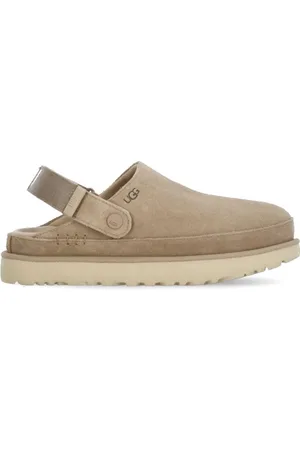 UGG Schoenen, Dames, , 37 EU, Leren Sabot met Klittenbandsluiting