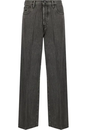 Jacob Cohen Jeans, Dames, Grijs, W28, Katoen, Wide Leg Katoenen Jeans