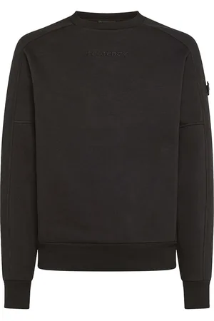 Peuterey Sweatshirts & Hoodies, Heren, Zwart, S, Katoen, Zwarte Sweater