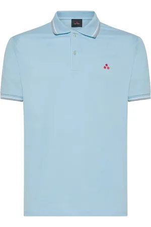 Peuterey Tops, Heren, Blauw, XL, Katoen, Stretch Katoenen Polo Shirt