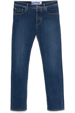 Jacob Cohen Jeans, Heren, Blauw, W36, Katoen, Blauwe Jeans voor Mannen